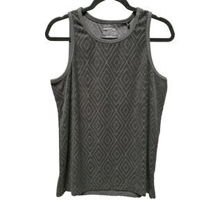 Kenneth Cole Terry Cloth Tank Top Black Textured Size Small S NWT